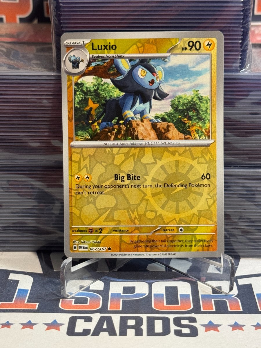 Pokemon TCG: Twilight Masquerade - Luxio (Reverse Holo, Uncommon) 67