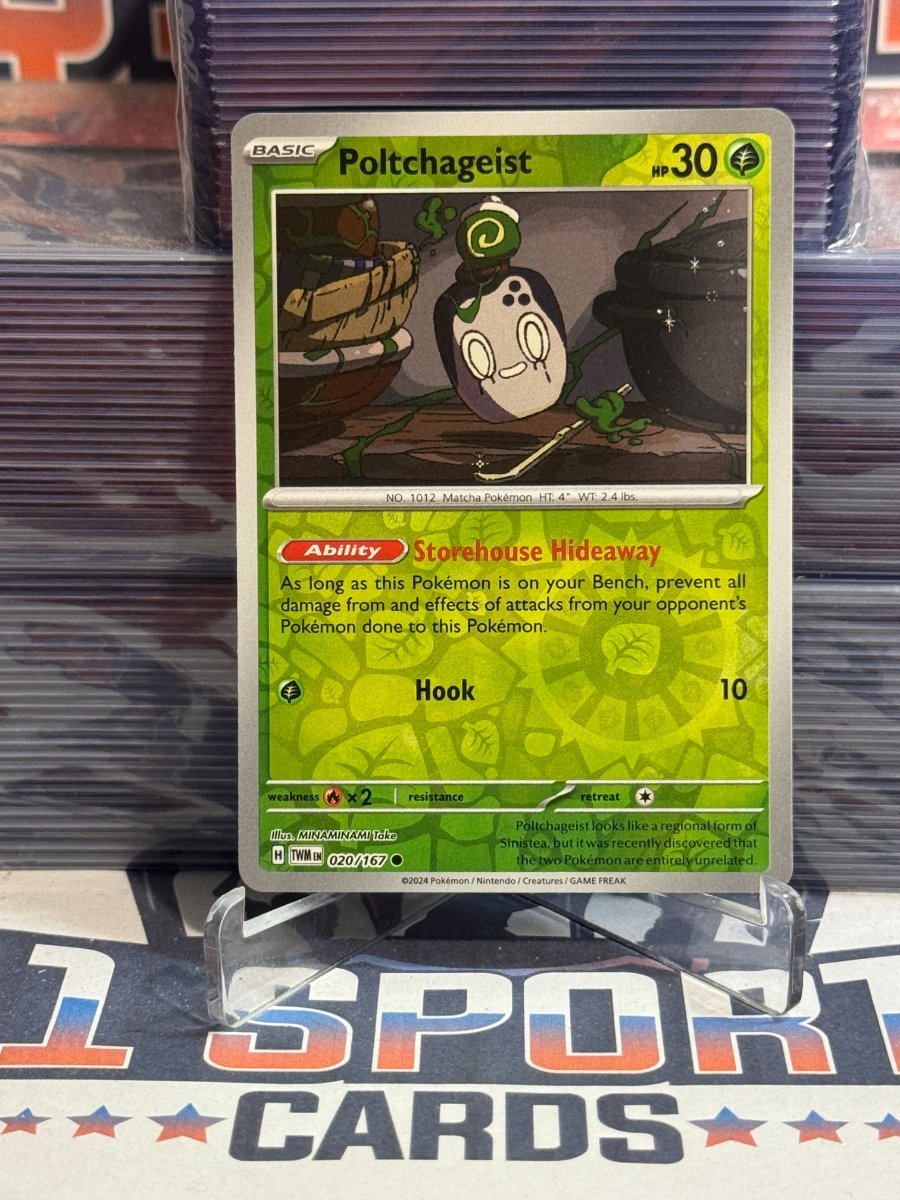 Pokemon TCG: Twilight Masquerade - Poltchageist (Reverse Holo, Common) 20