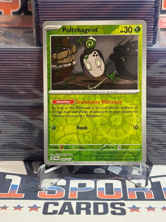 Pokemon TCG: Twilight Masquerade - Poltchageist (Reverse Holo, Common) 20