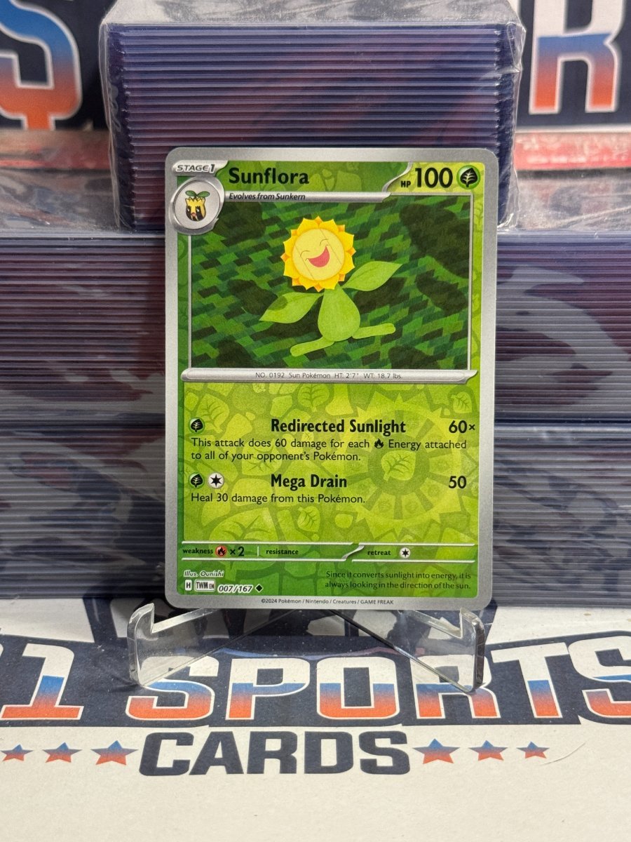 Pokemon TCG: Twilight Masquerade - Sunflora (Reverse Holo, Uncommon) 7