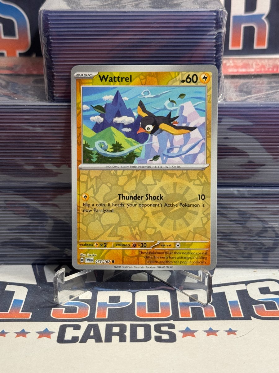 Pokemon TCG: Twilight Masquerade - Wattrel (Reverse Holo, Common) 75