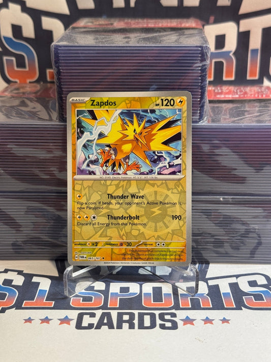 Pokemon TCG: Twilight Masquerade - Zapdos (Reverse Holo, Rare) 65