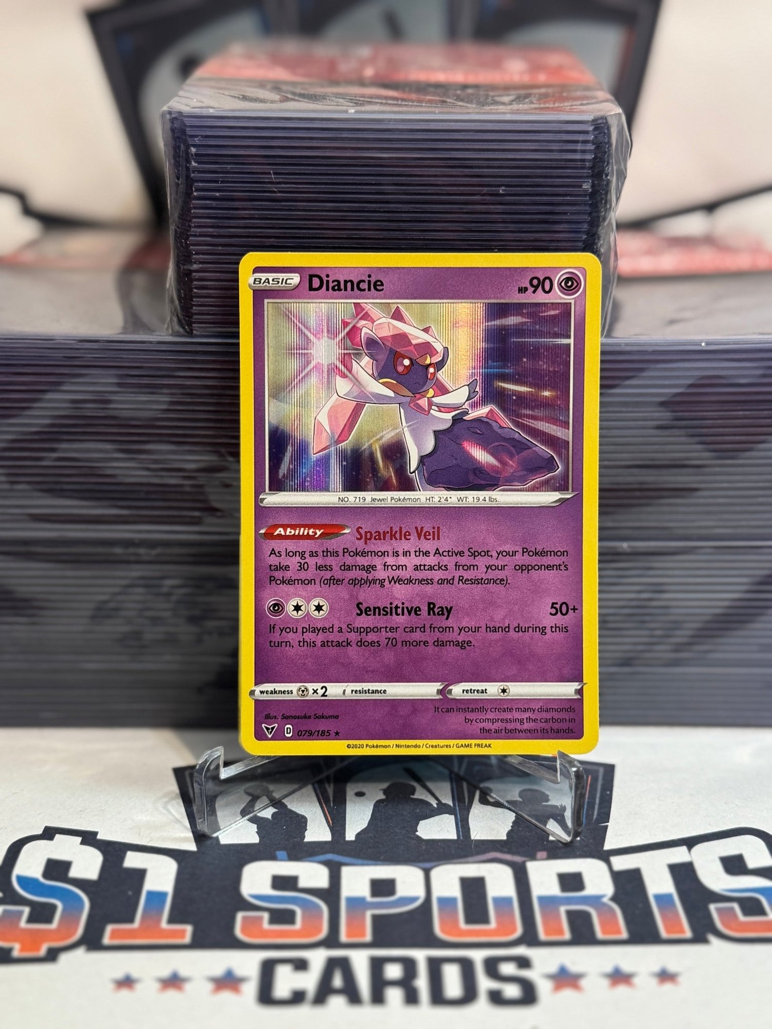 Pokemon TCG: Vivid Voltage - Dianci (Holo, Rare) #79