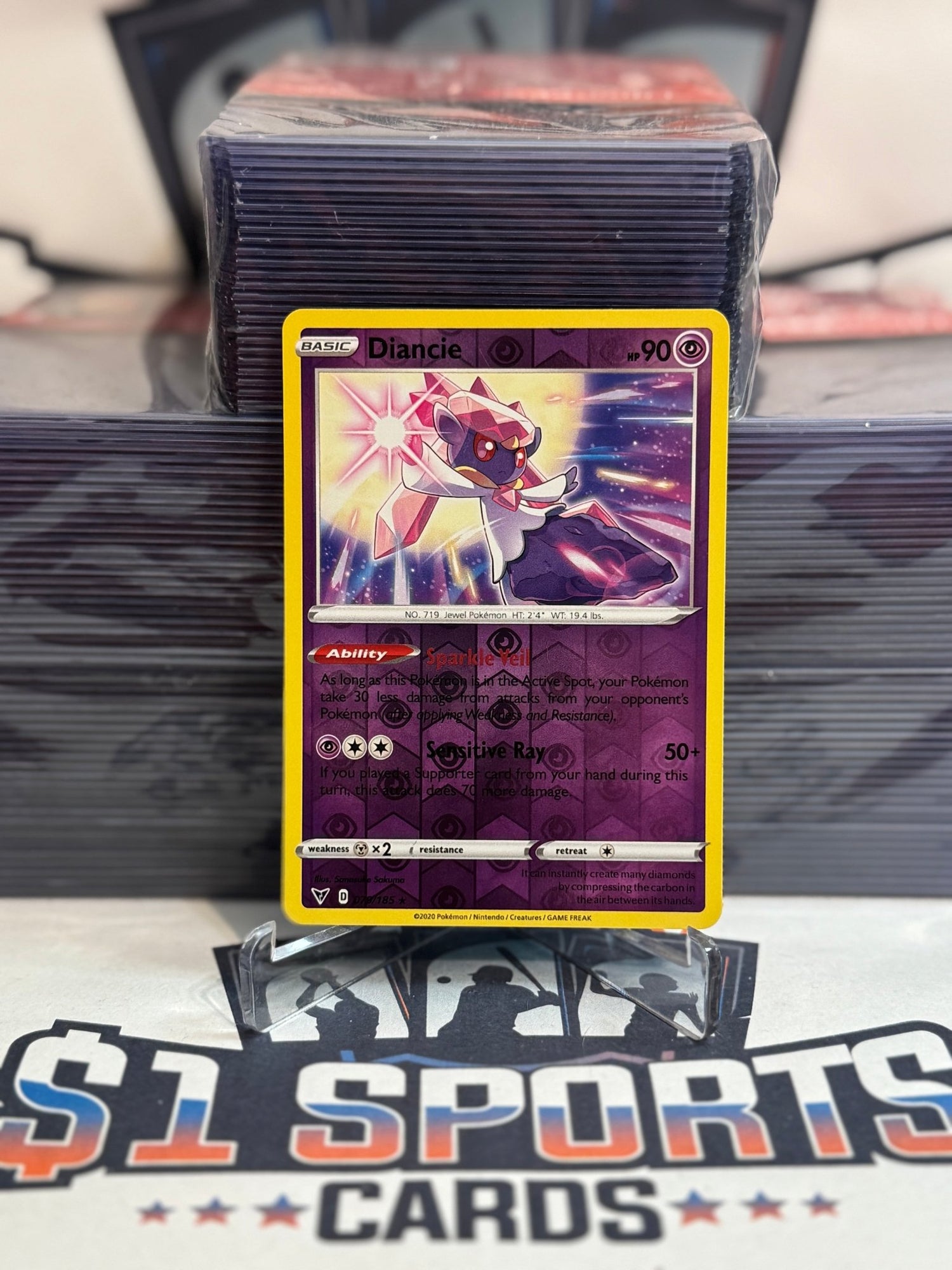 Pokemon TCG: Vivid Voltage - Dianci (Reverse Holo, Rare) #79