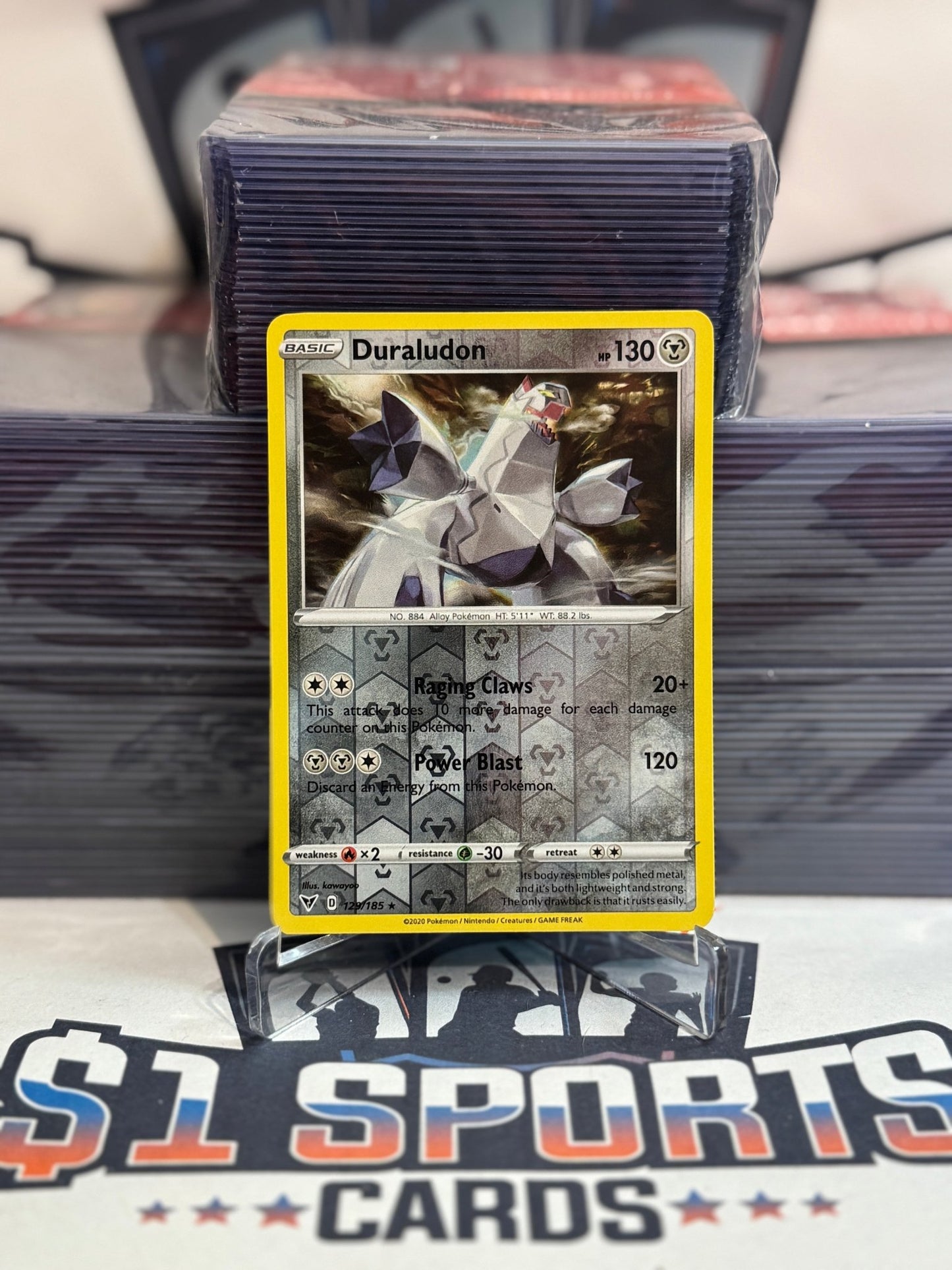 Pokemon TCG: Vivid Voltage - Duraludon (Reverse Holo, Rare) #129