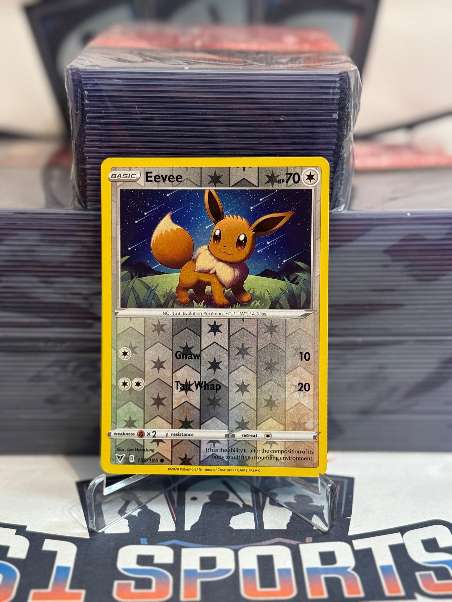 Pokemon TCG: Vivid Voltage - Eevee (Reverse Holo, Common) #130