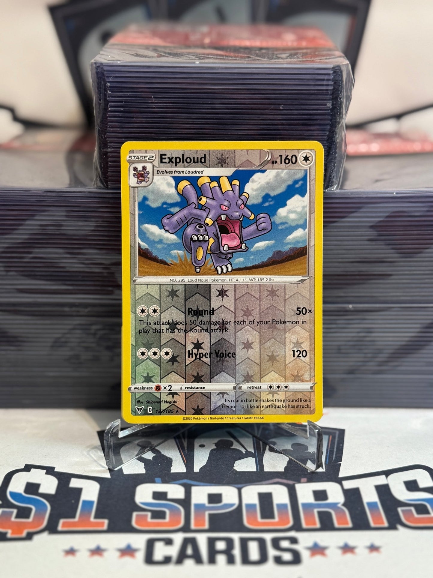 Pokemon TCG: Vivid Voltage - Exploud (Reverse Holo, Rare) #137