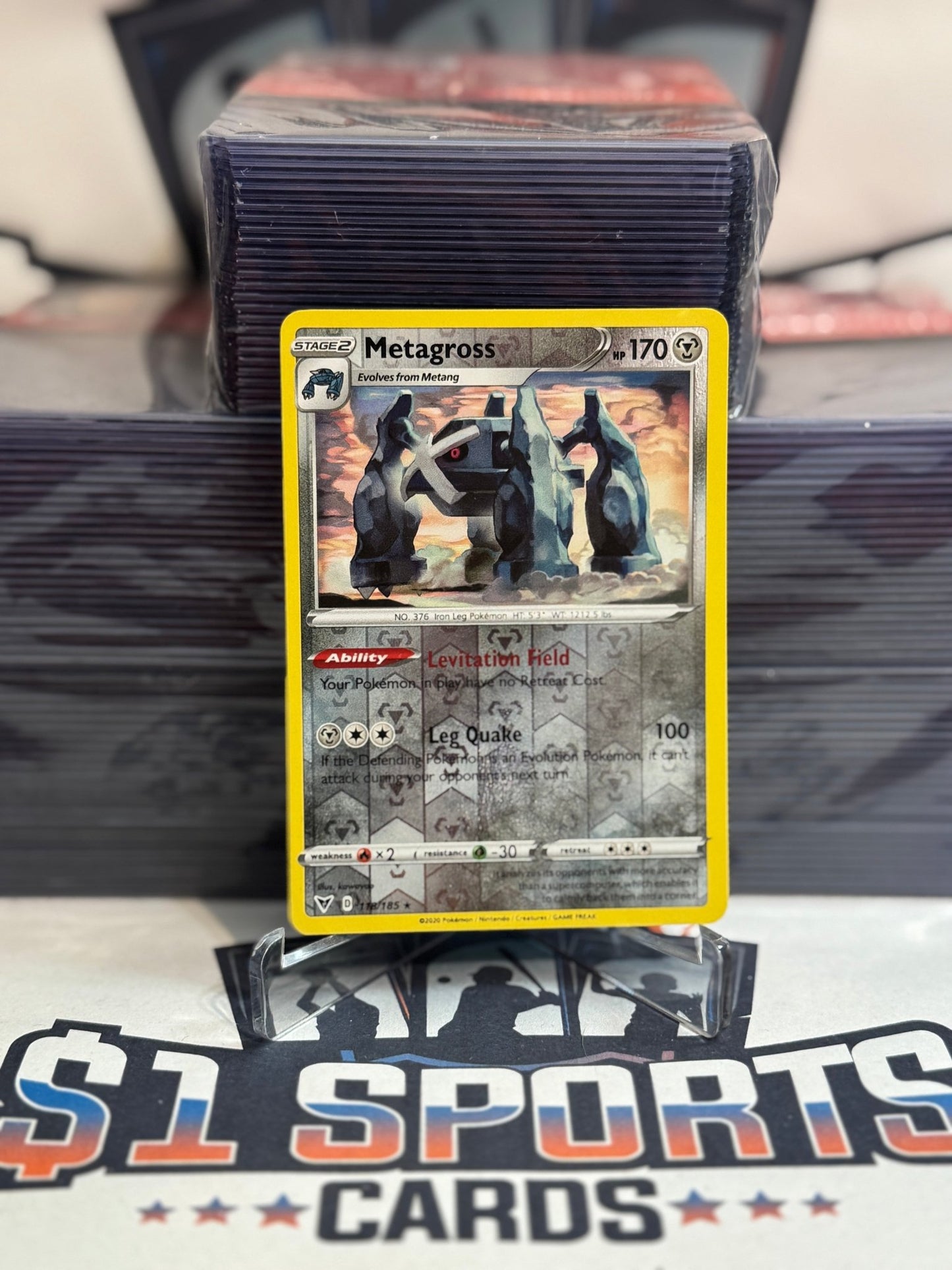 Pokemon TCG: Vivid Voltage - Metagross (Reverse Holo, Rare) #118