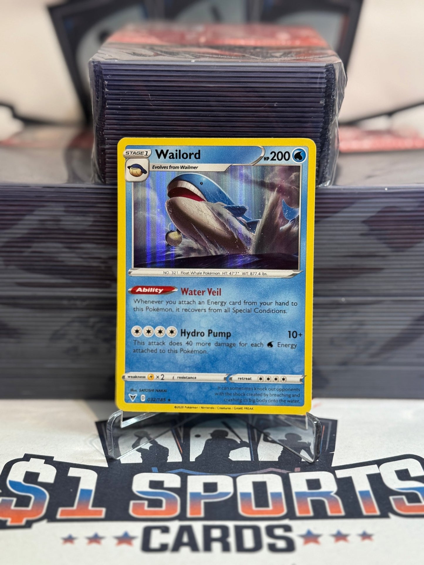 Pokemon TCG: Vivid Voltage - Wailord (Holo, Rare) #32