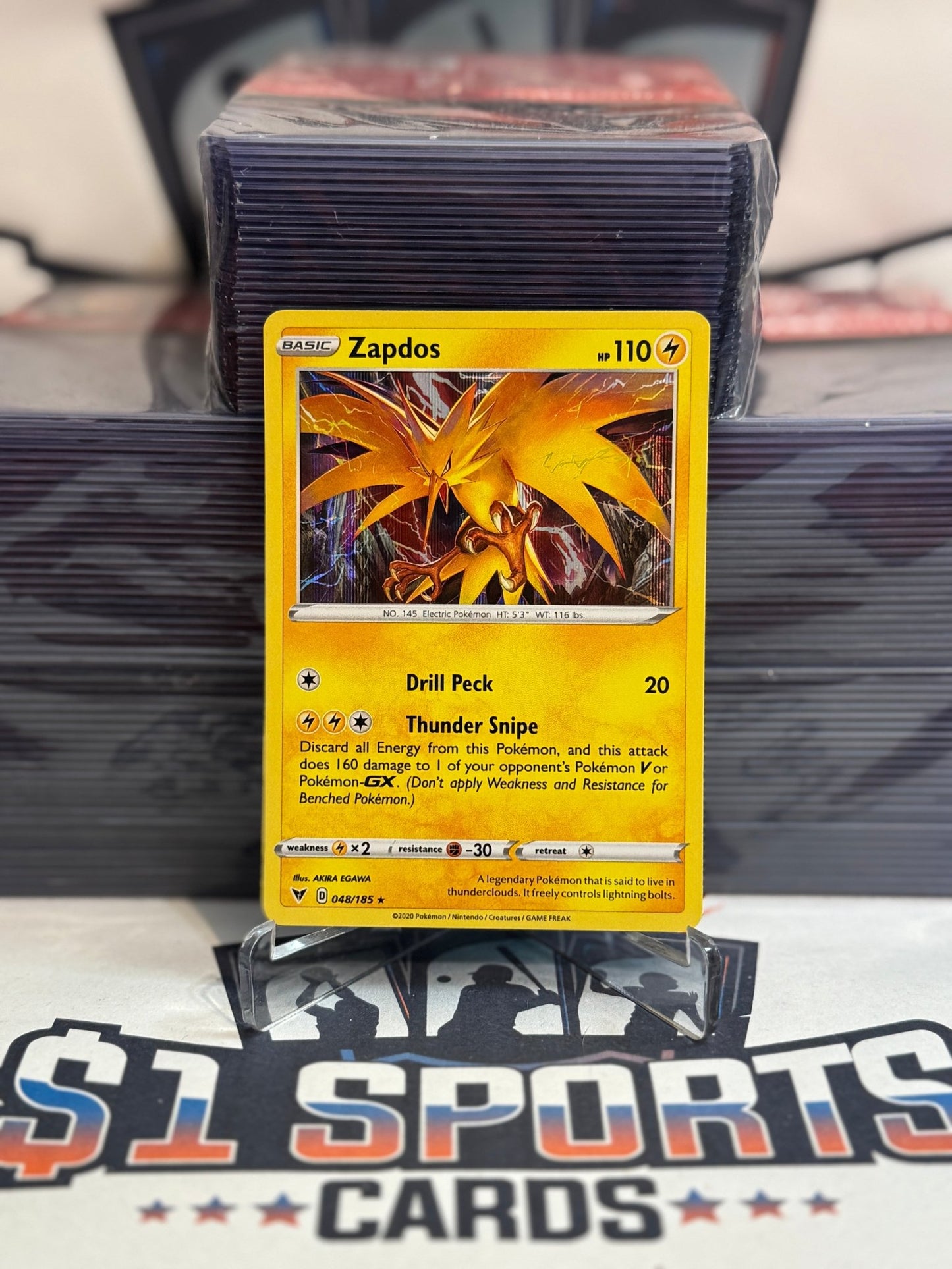 Pokemon TCG: Vivid Voltage - Zapdos (Holo, Rare) #48