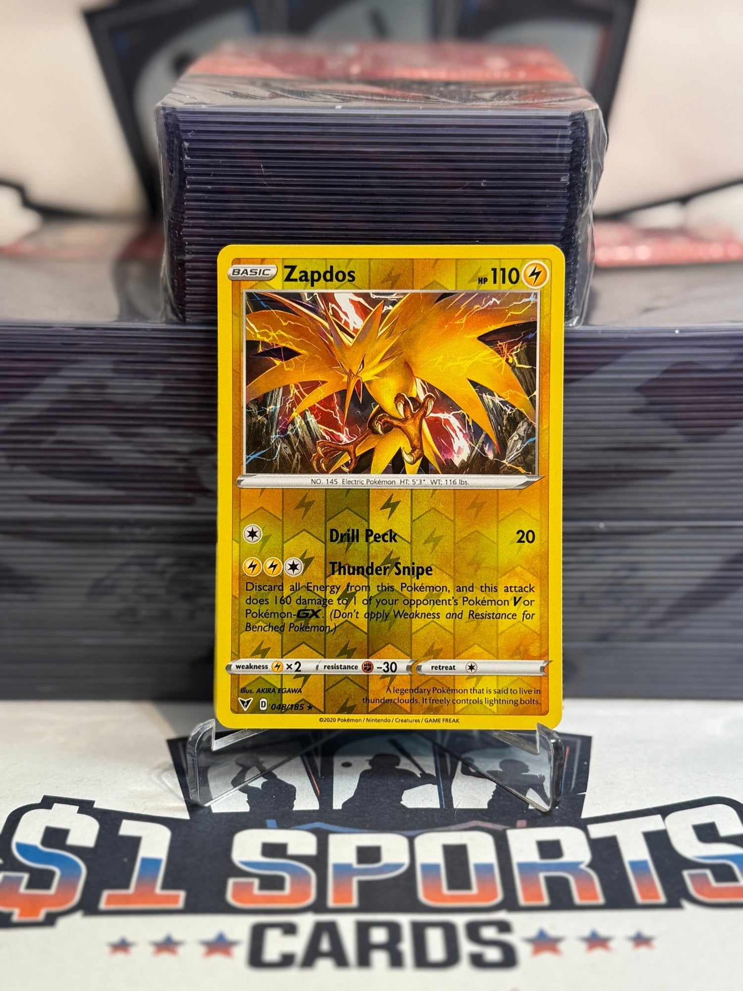 Pokemon TCG: Vivid Voltage - Zapdos (Reverse Holo, Rare) #48