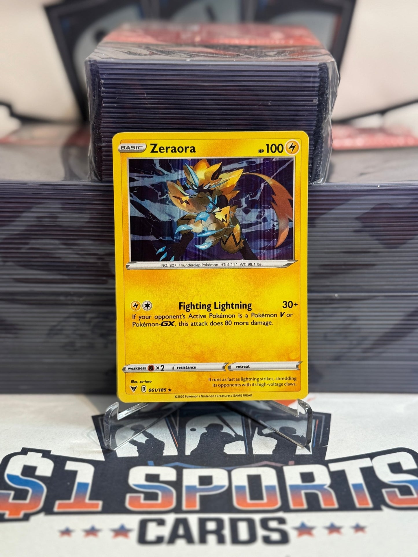 Pokemon TCG: Vivid Voltage - Zeraora (Holo, Rare) #61