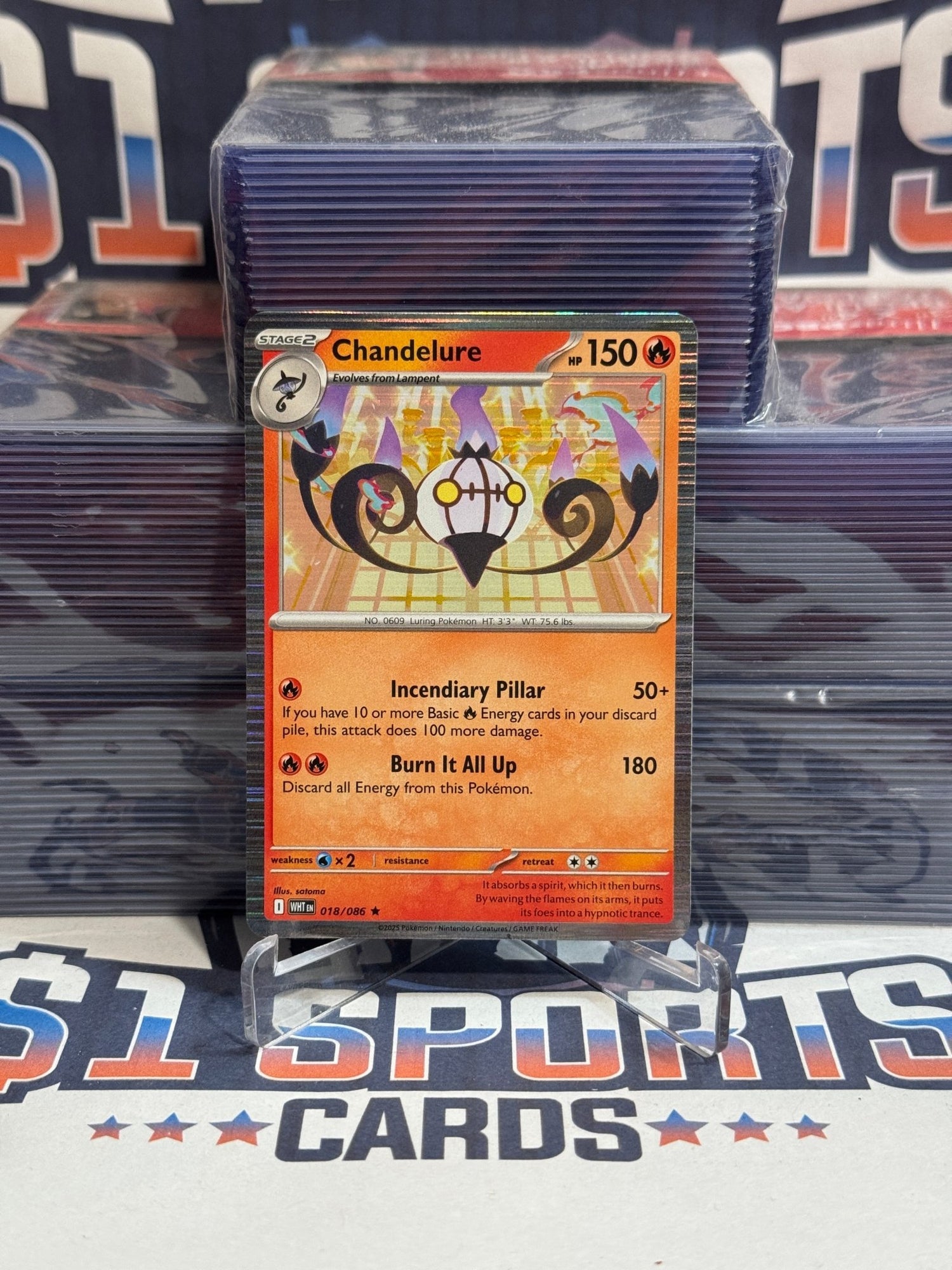 Pokemon TCG: White Flare - Chandelure (Holo, Rare) 18