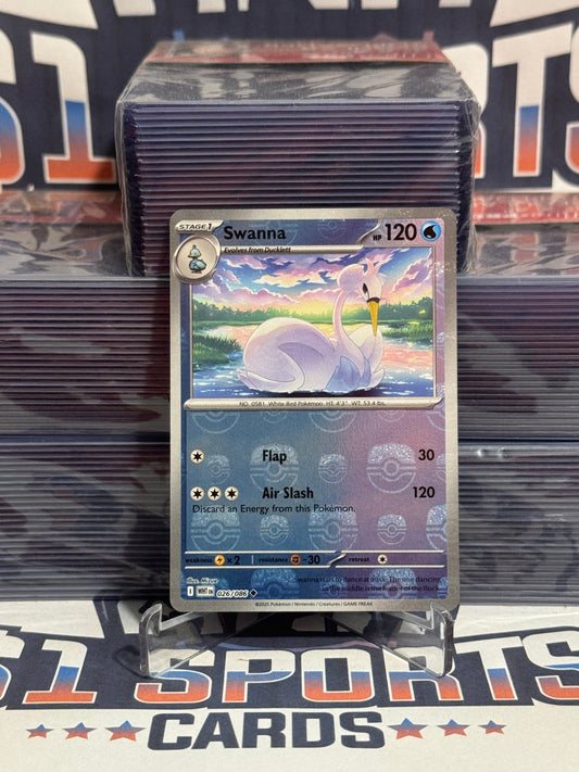 Pokemon TCG: White Flare - Swanna (Master Ball, Holo) 26