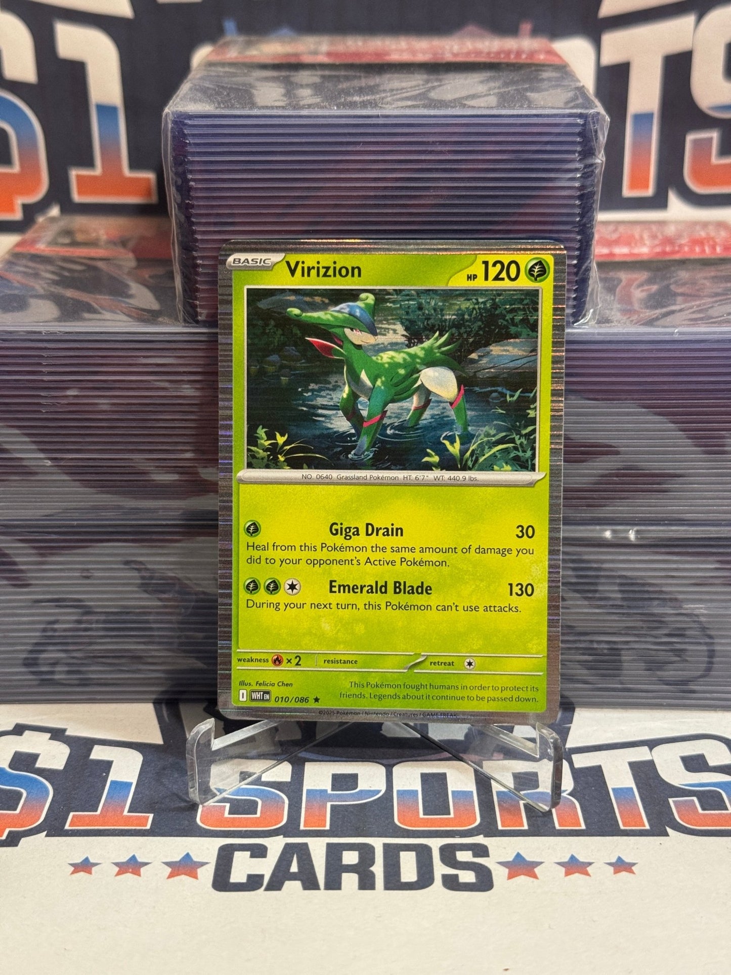 Pokemon TCG: White Flare - Virizion (Holo, Rare) 10