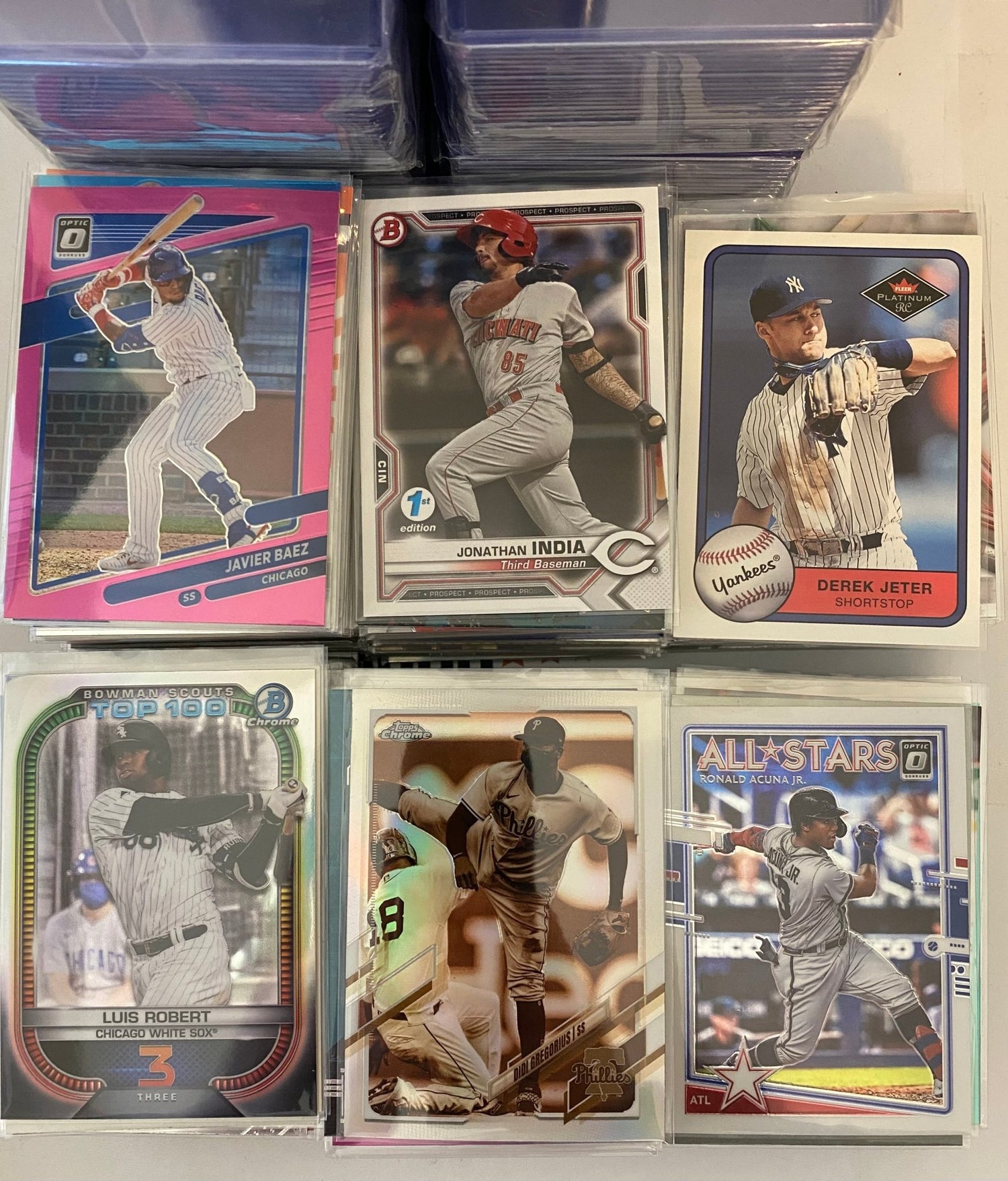 $100+ MLB Baseball Mystery Sports Trading Card Singles