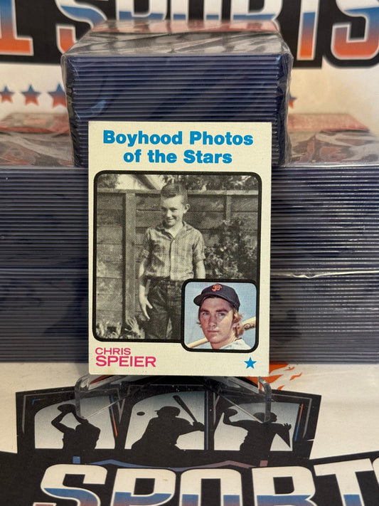 1973 Topps (Boyhood Photos) Chris Speier #345