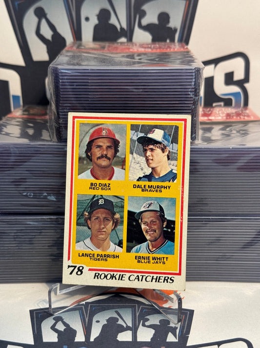 1978 Topps (Rookie Catchers) Dale Murphy, Lance Parrish, Ernie Whitt, Bo Diaz #708