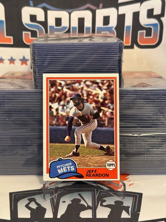 1981 Topps Jeff Reardon Rookie #456
