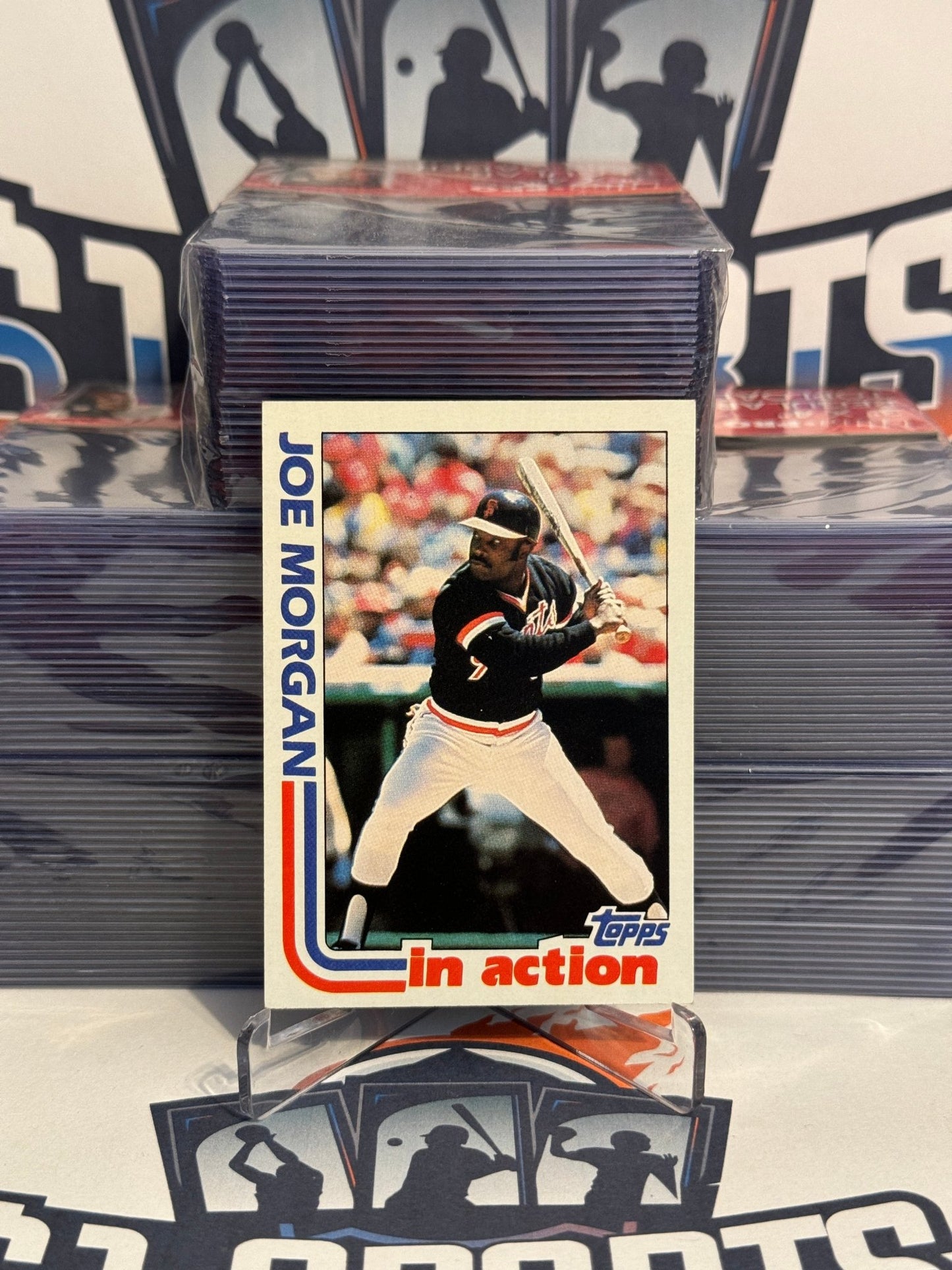 1982 Topps (In Action) Joe Morgan #755
