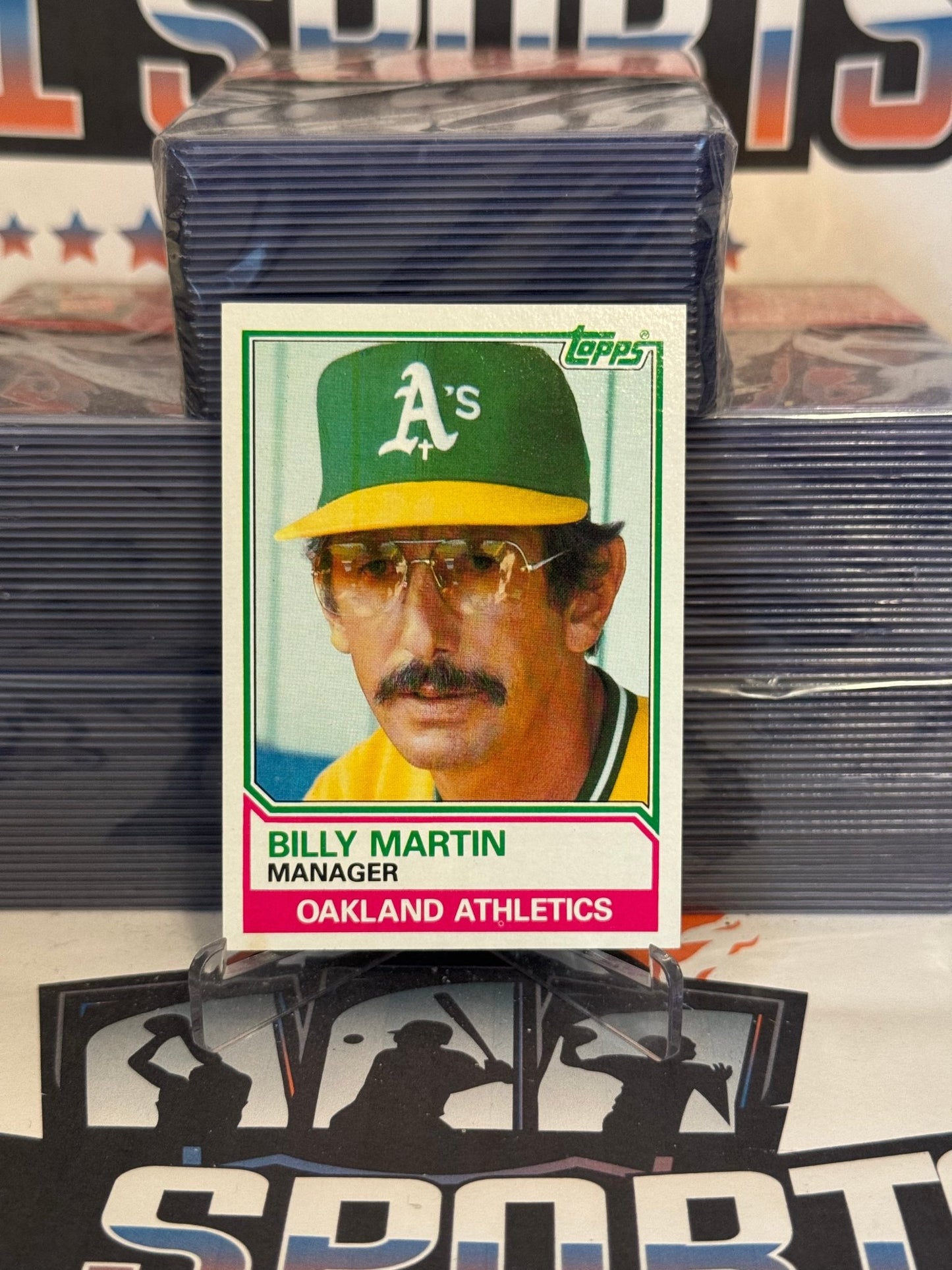 1983 Topps (Athletics Team Card) Billy Martin #156