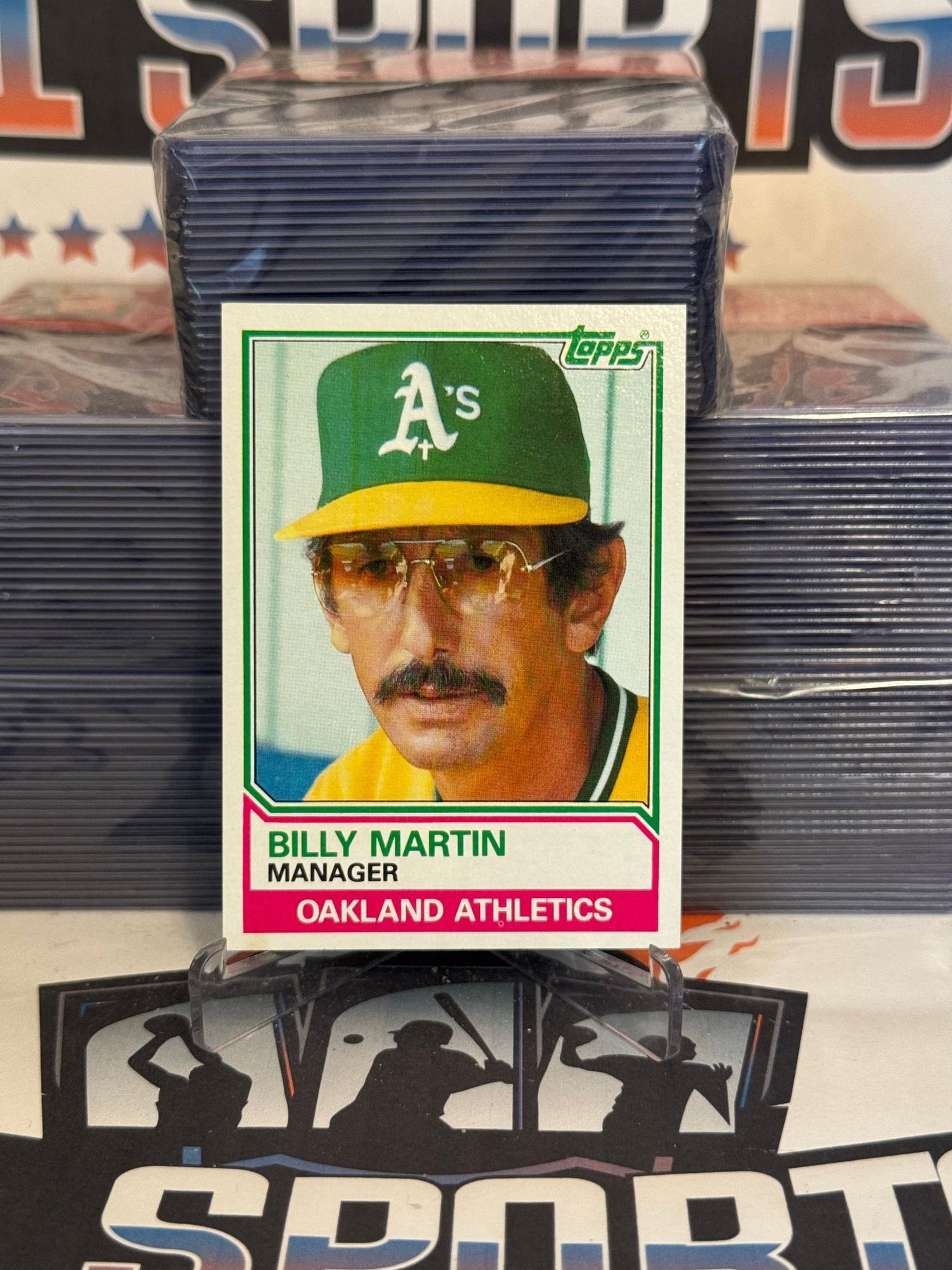 1983 Topps (Athletics Team Card) Billy Martin #156