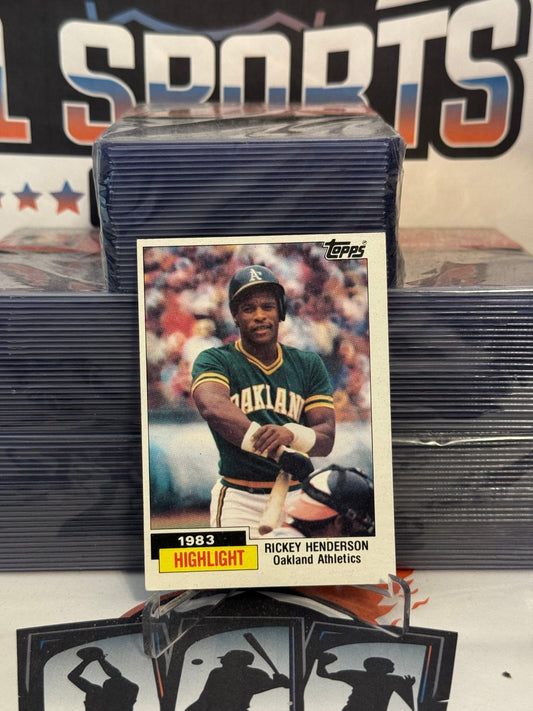 1984 Topps (Highlight) Rickey Henderson #2