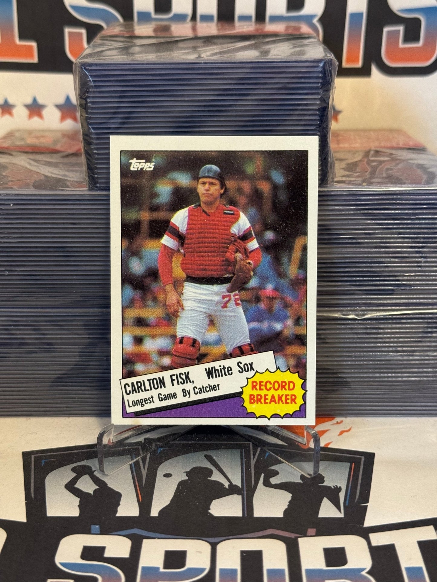 1985 Topps (Record Breaker) Carlton Fisk #1
