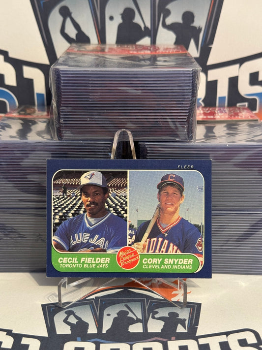 1986 Fleer (Major League Prospects) Cecil Fielder & Cory Snyder Rookie #653