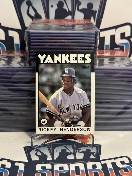 1986 Topps Rickey Henderson #500