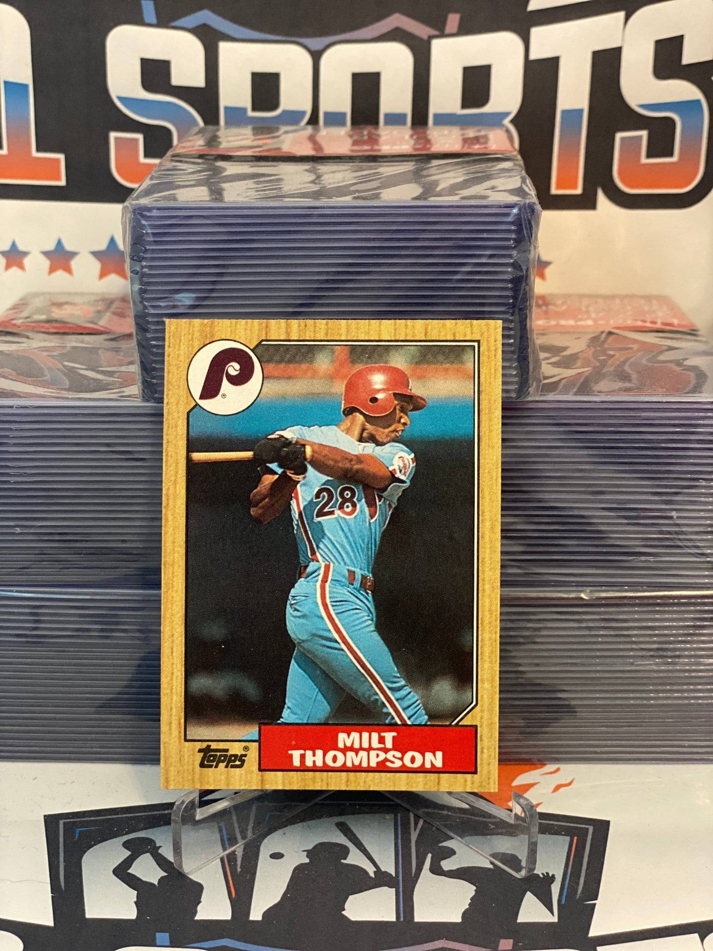 1987 Topps Milt Thompson Rookie #409