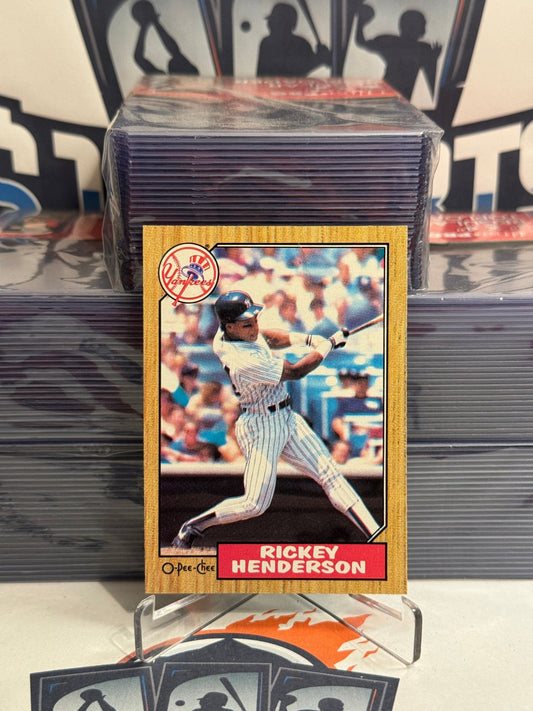 1987 Topps (O-Pee-Chee) Rickey Henderson #7