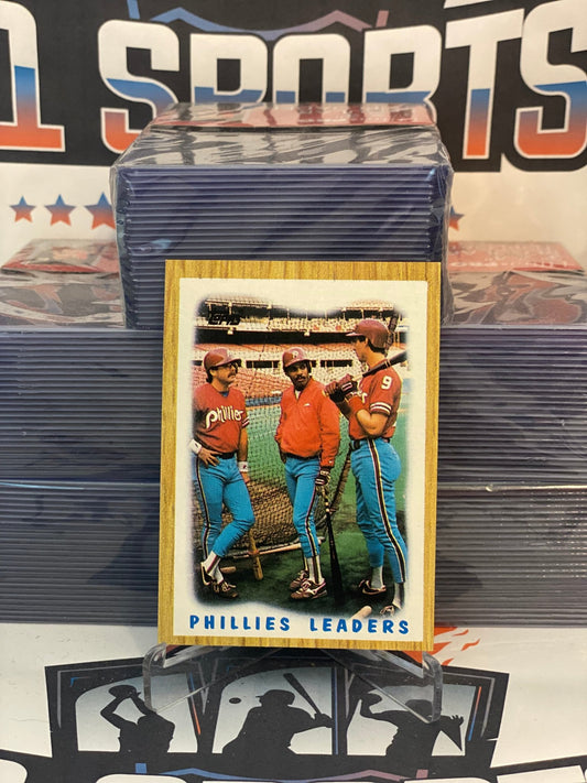 1987 Topps (Phillies Team Card) Glenn Wilson & Juan Samuel #481