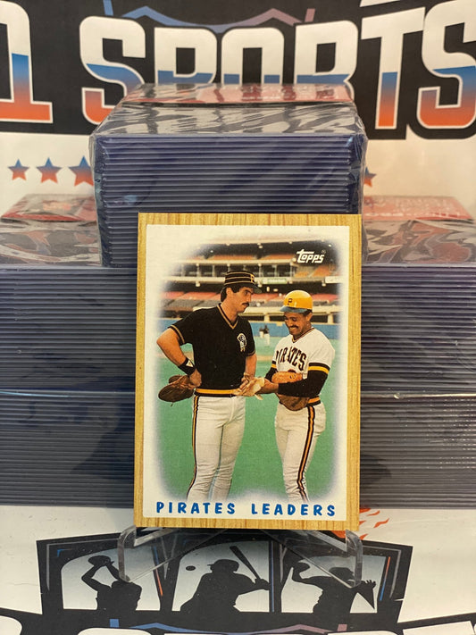 1987 Topps (Pirates Team Card) Sid Bream & Tony Pena #131