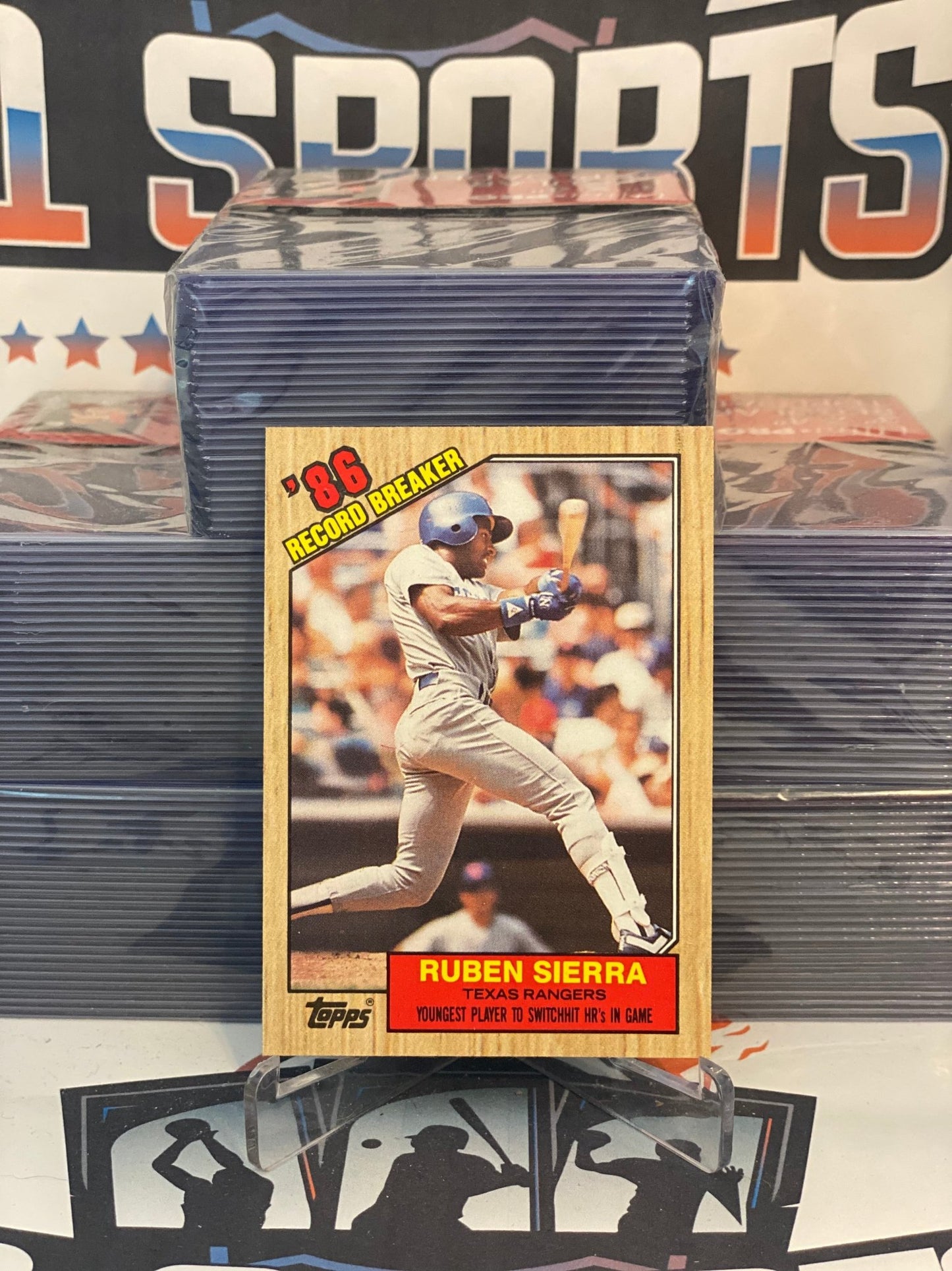 1987 Topps (Record Breaker) Ruben Sierra #6