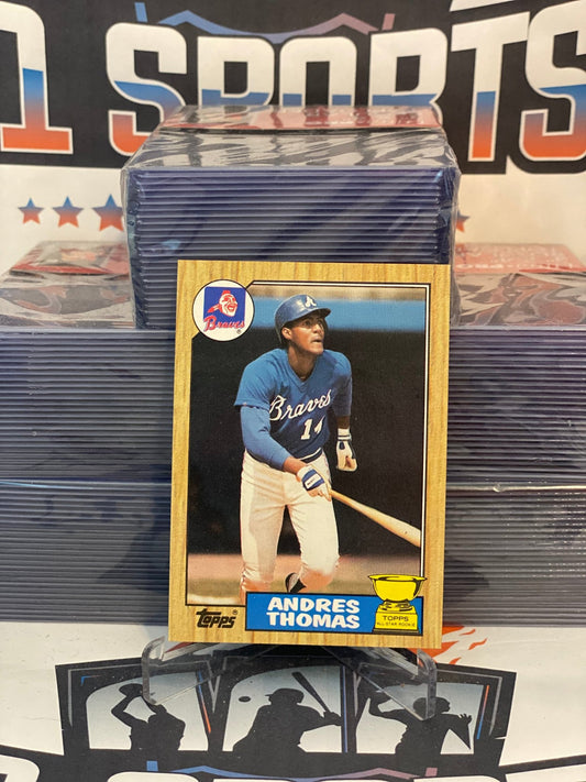 1987 Topps (Rookie Cup) Andres Thomas #296