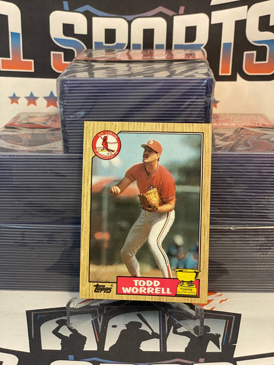 1987 Topps (Rookie Cup) Todd Worrell #465