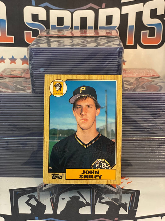 1987 Topps Traded John Smiley Rookie #114T