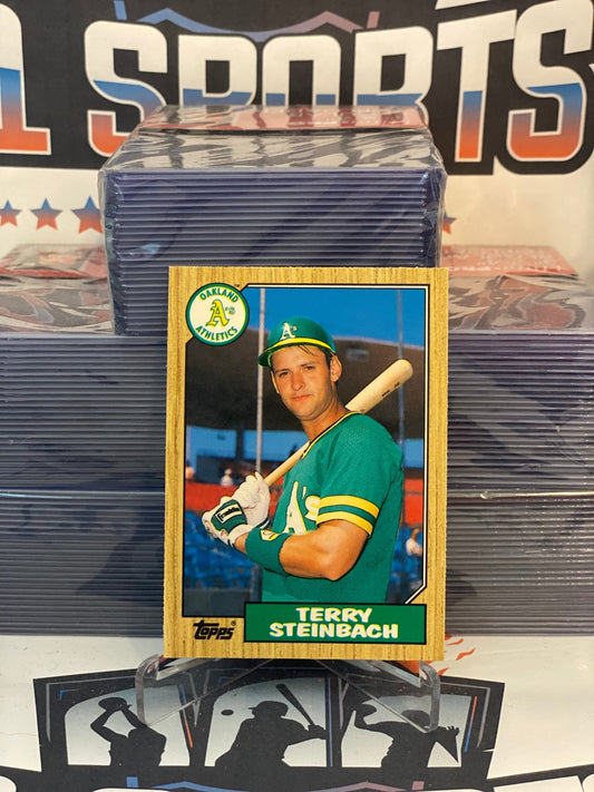 1987 Topps Traded Terry Steinbach Rookie #117T