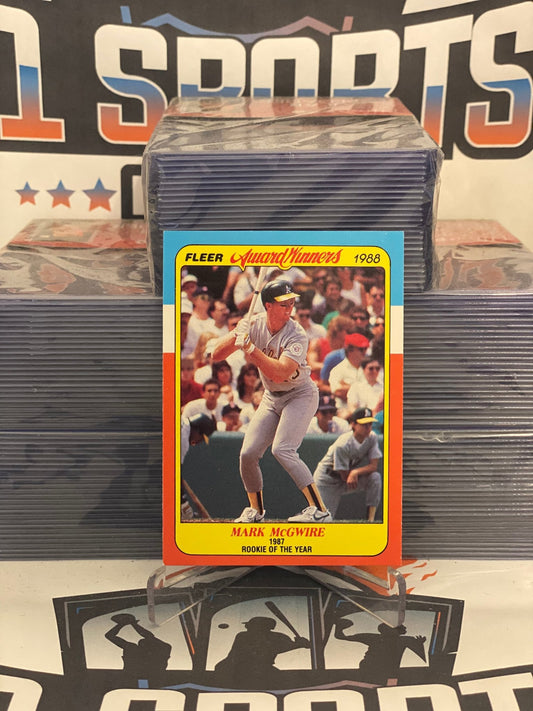 1988 Fleer (Award Winners) Mark McGwire #24