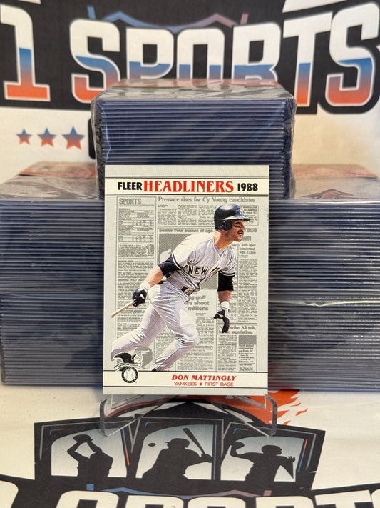 1988 Fleer (Headliners) Don Mattingly #1