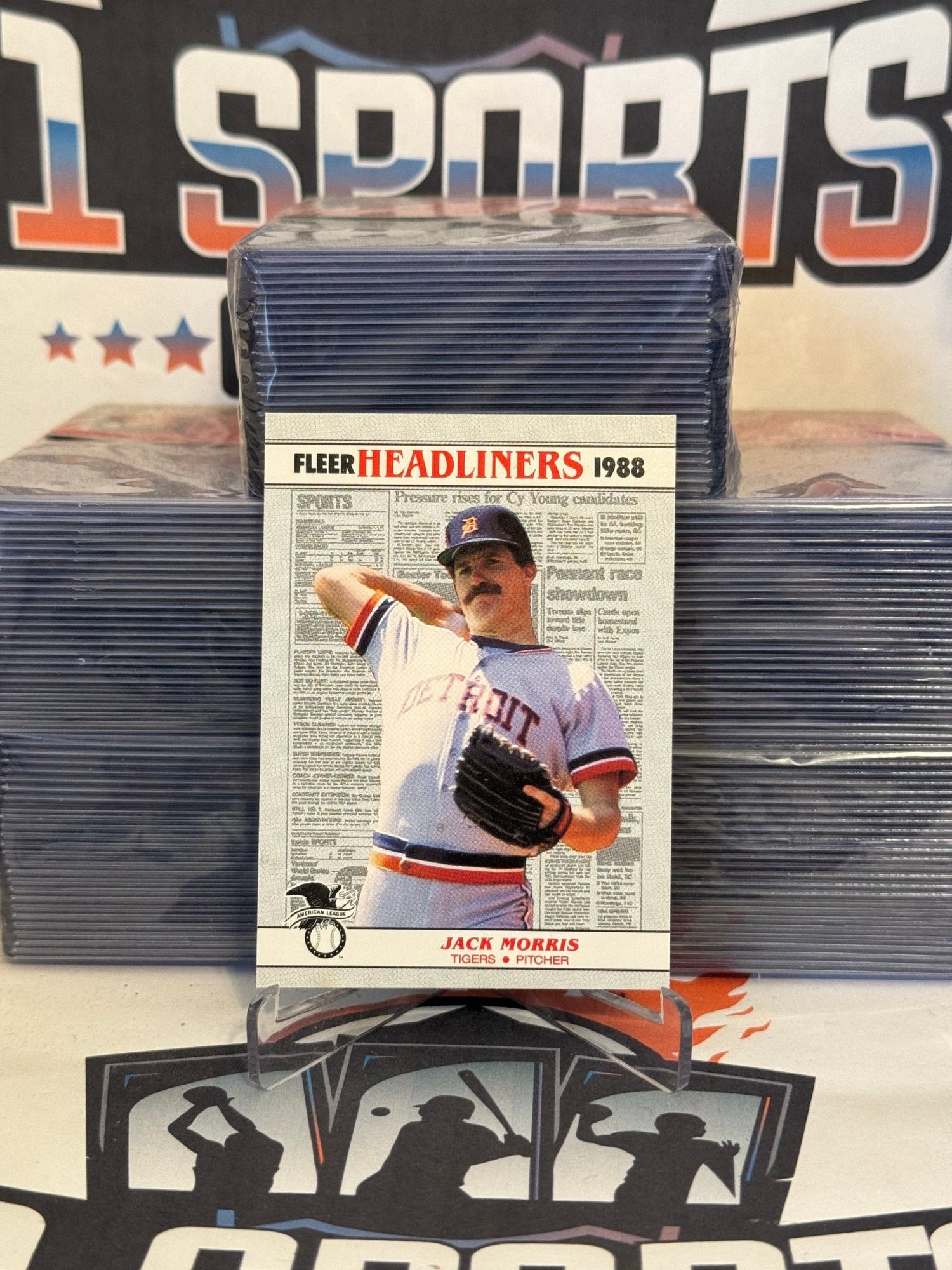 1988 Fleer (Headliners) Jack Morris #3