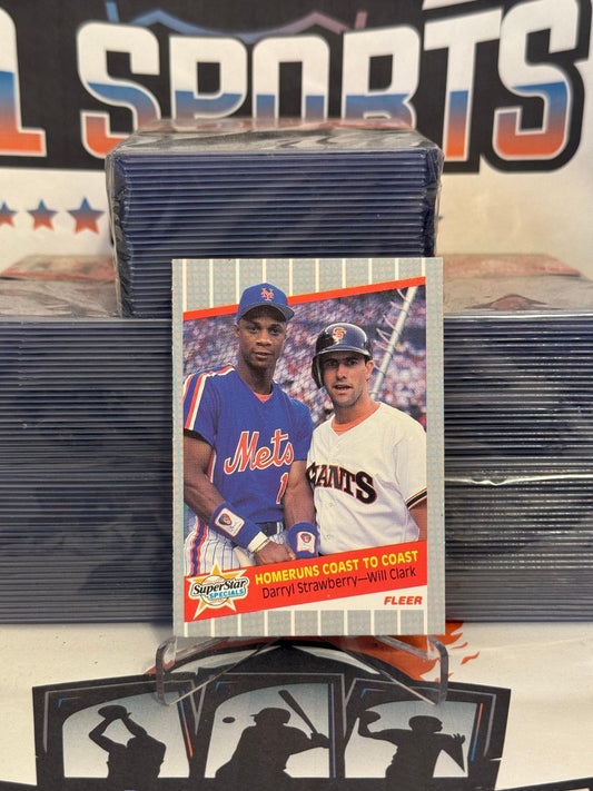 1988 Fleer (Superstar Specials) Darryl Strawberry & Will Clark #632