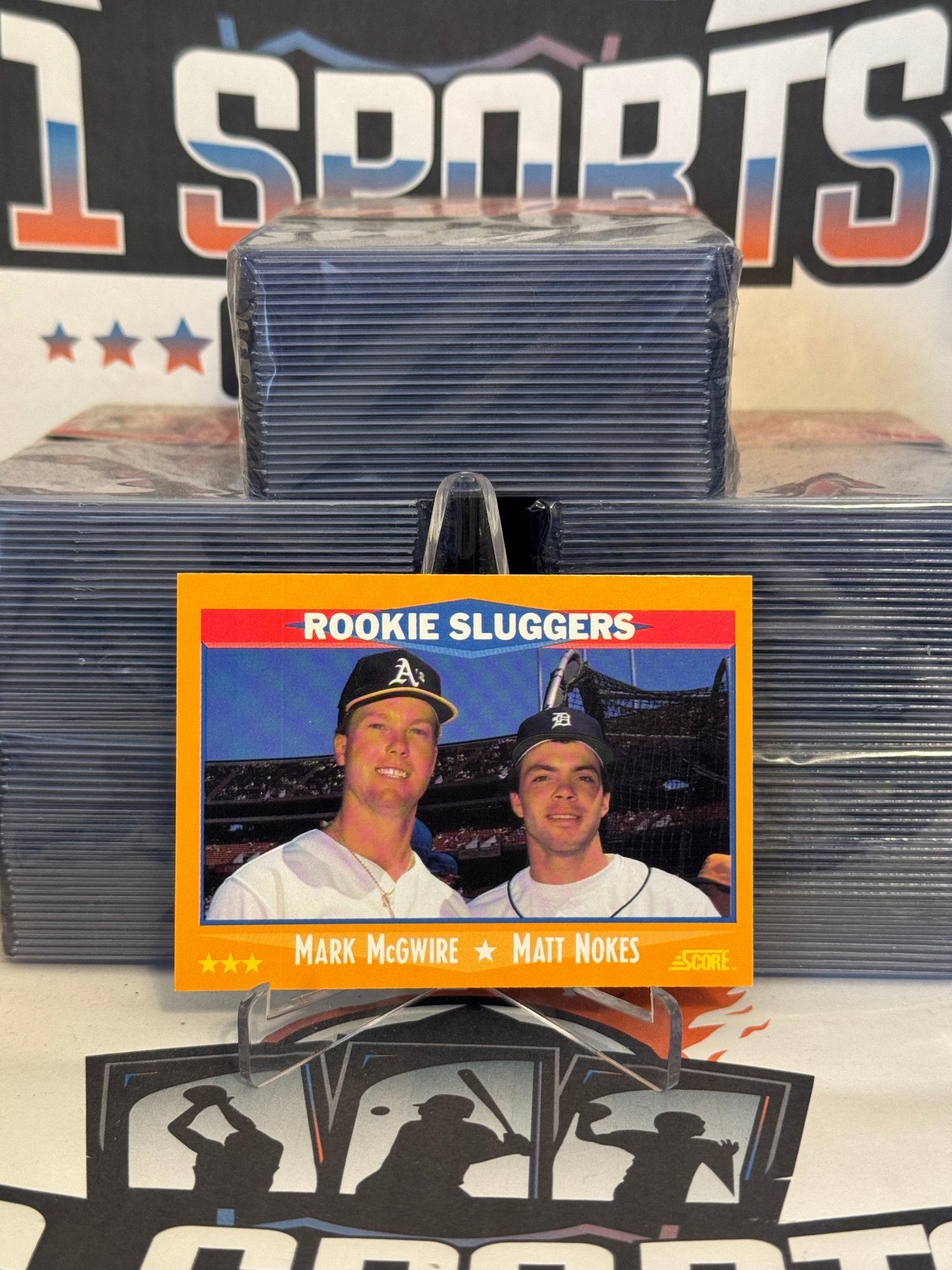 1988 Score (Rookie Sluggers) Mark McGwire & Matt Nokes #648