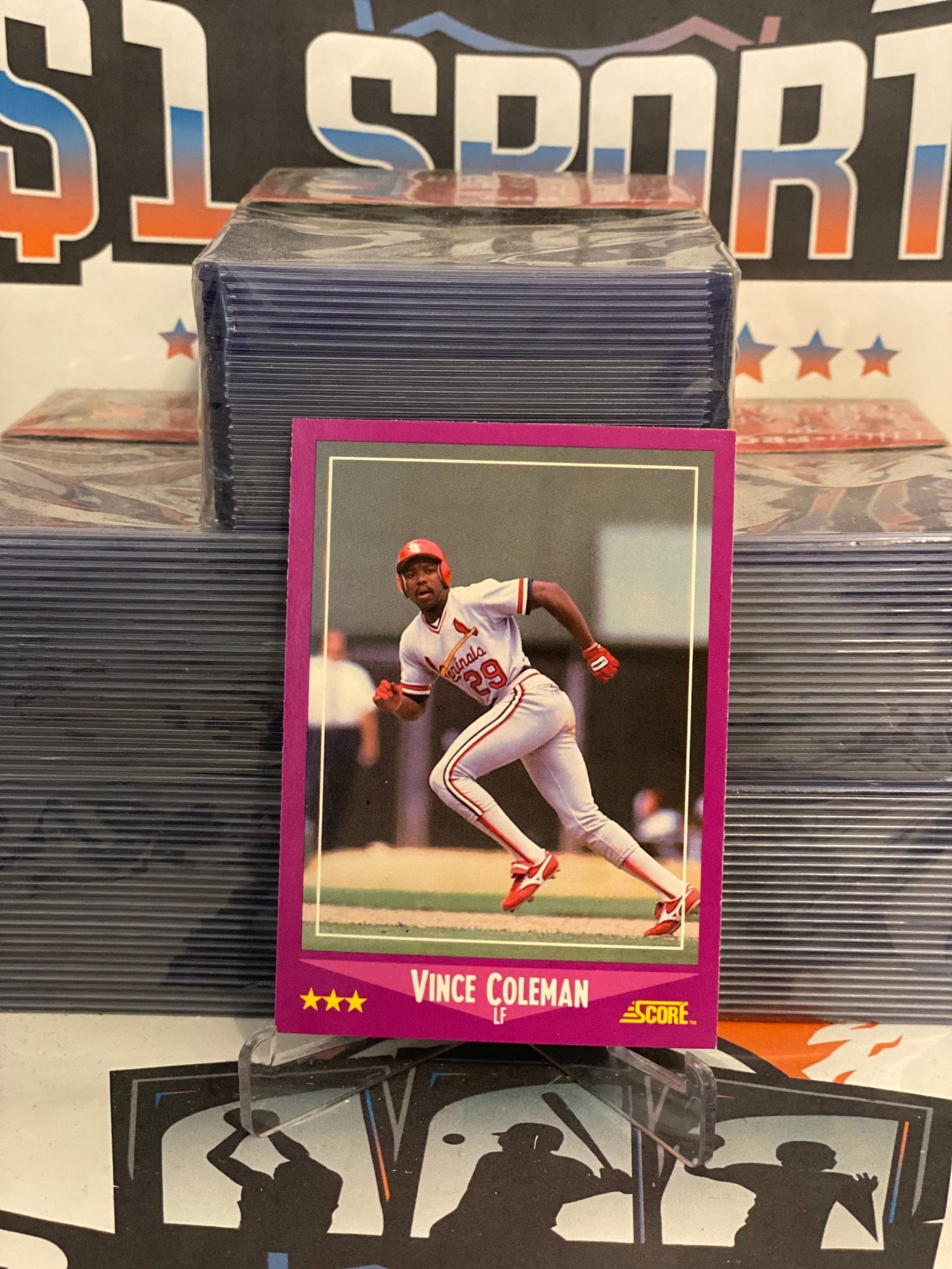 1988 Score Vince Coleman #68