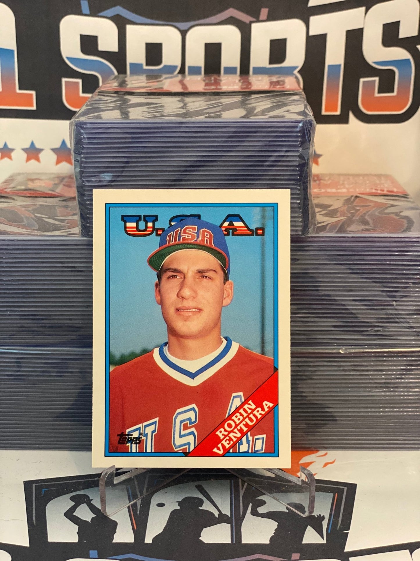 1988 Topps (USA) Robin Ventura Rookie #124T