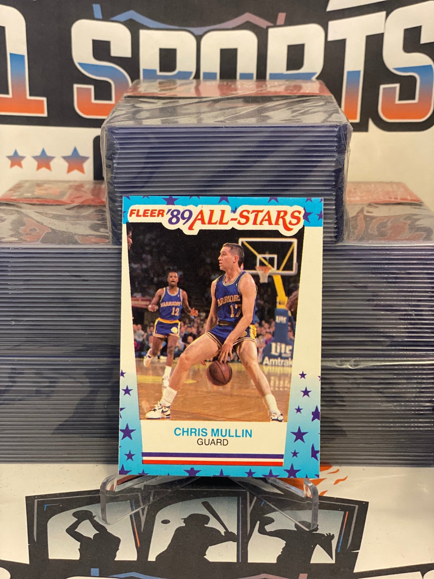 1989 Fleer (All-Star Sticker) Chris Mullin #9