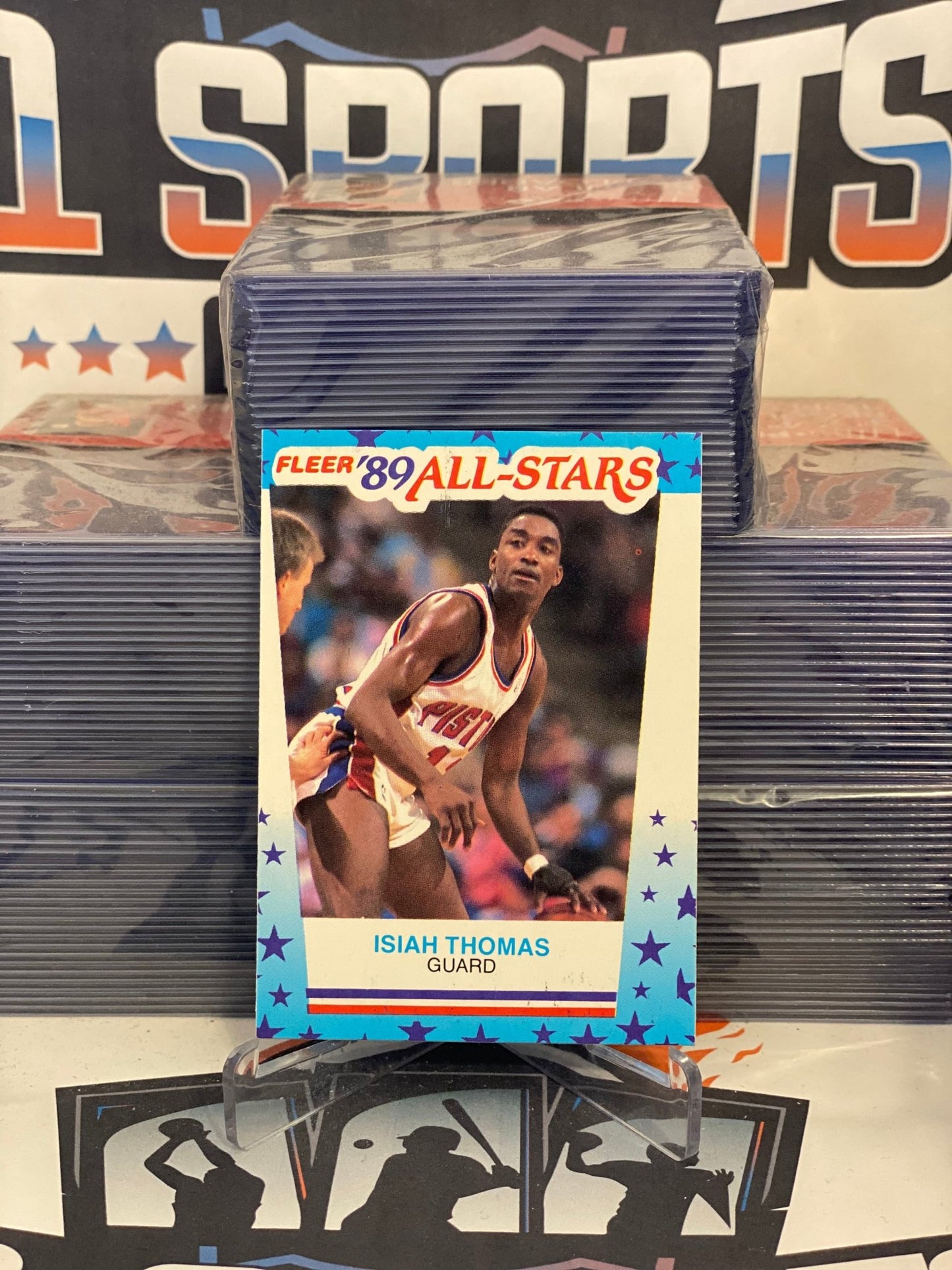 1989 Fleer (All-Star Sticker) Isiah Thomas #6