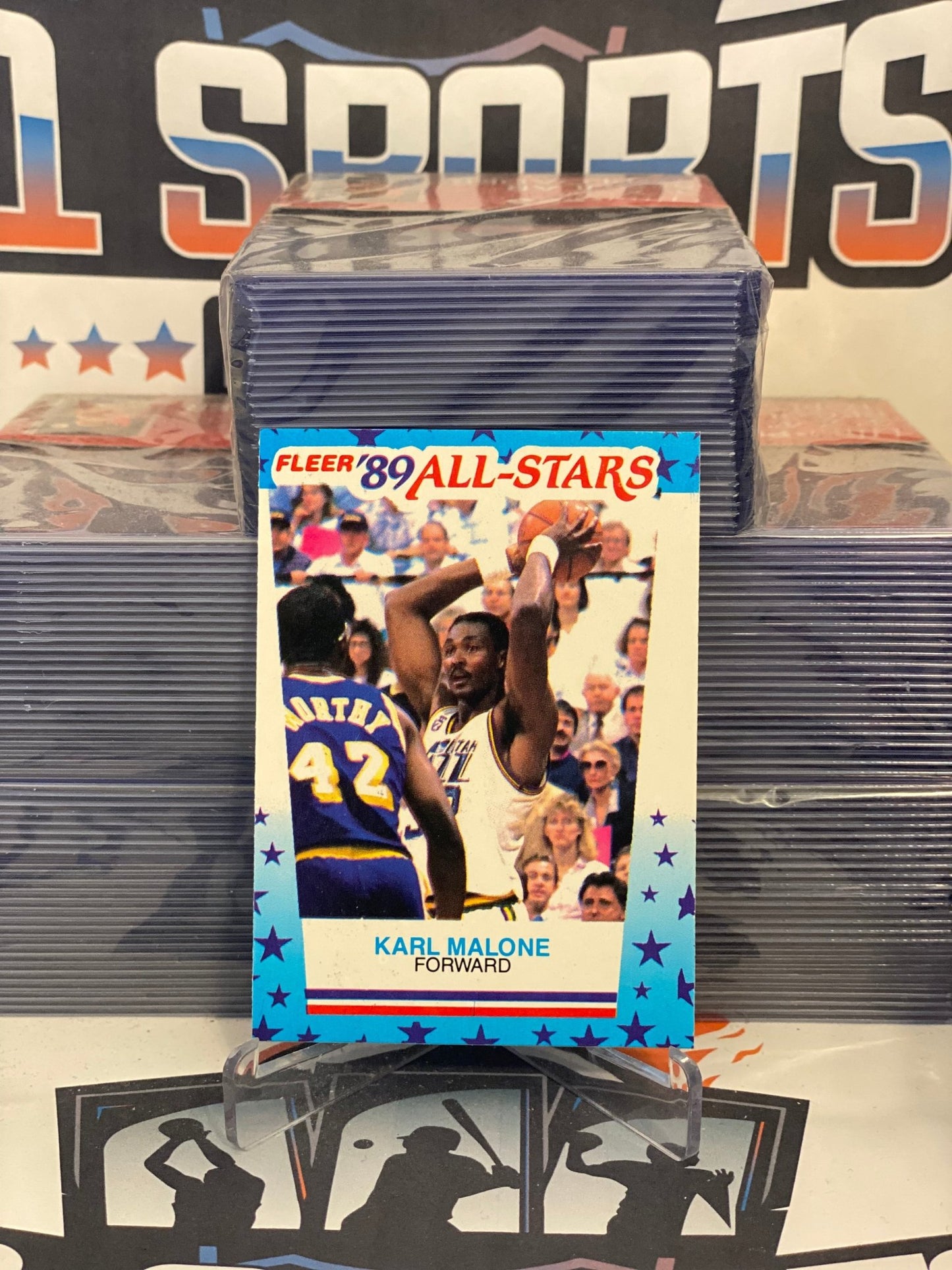 1989 Fleer (All-Star Sticker) Karl Malone #1