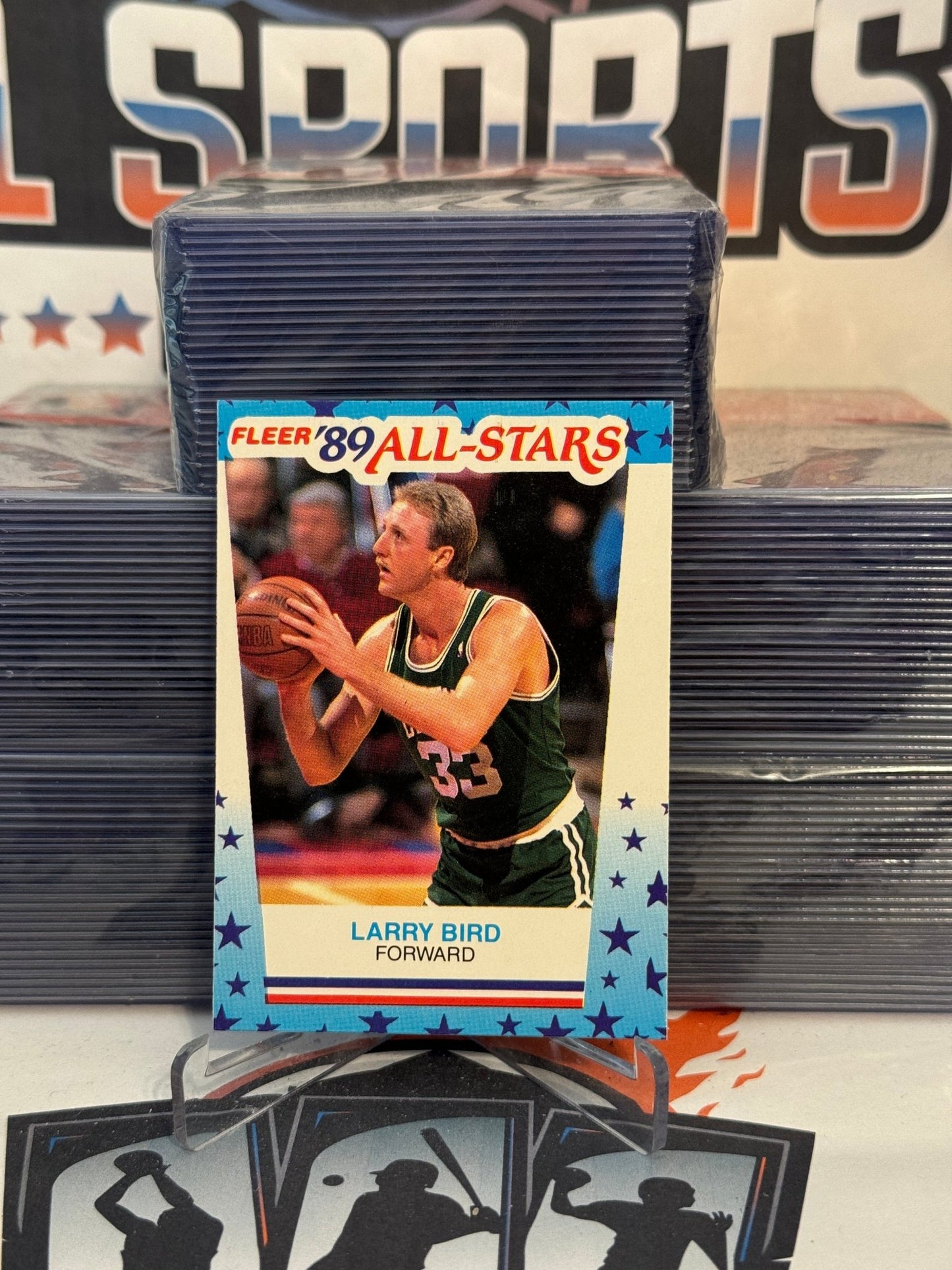 1989 Fleer (All-Star Sticker) Larry Bird #10